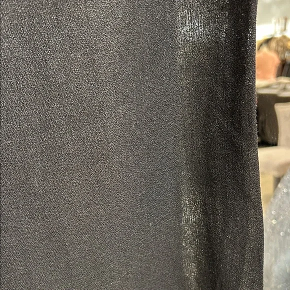 Chic GUCCI Women’s Black Gauze Linen/Rayon Drawstring Pants - Picture 3 of 3